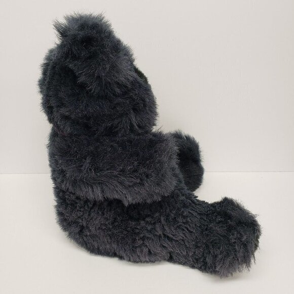Ty 12" Blackie Black Teddy Bear Seated Vintage 1987 Stuffed Animal Plush - Picture 4 of 7